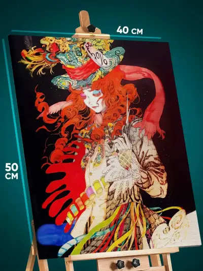 Картина на стену Мультфильмы Дисней Алиса в стране чудес 40x50