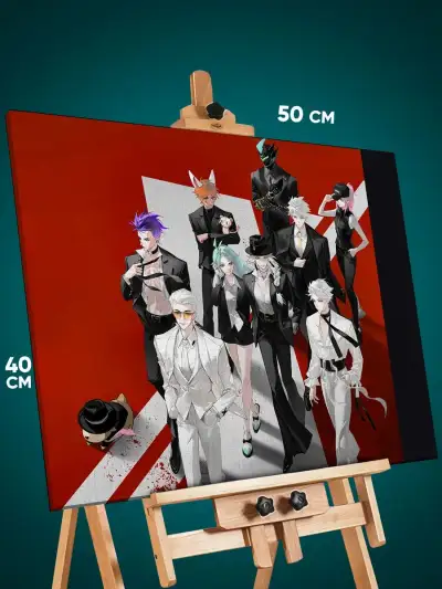 Картина на стену Быть героем Икс Аниме 40x50