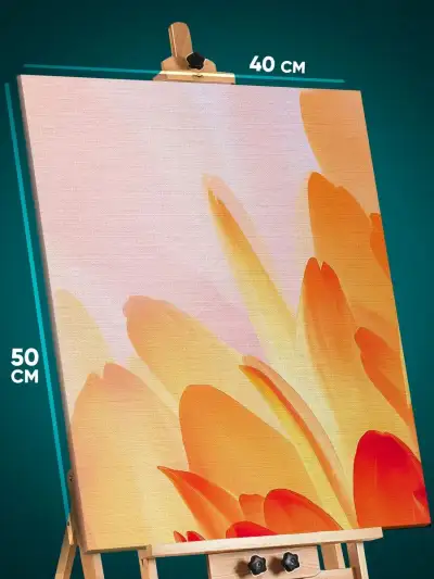 Картина на стену Абстракция цветы 40x50