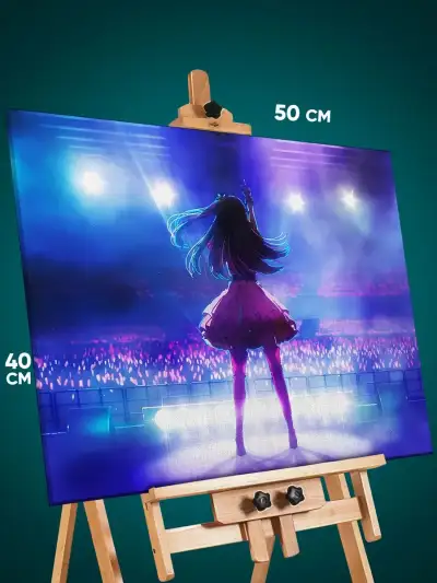 Картина на стену Звездное дитя Аниме Ай Хошино 40x50