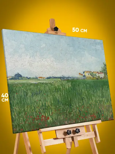 Картина на стену Репродукция Поле с маками близ Арля 40x50