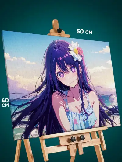 Картина на стену Звездное дитя Аниме Ай Хошино 40x50
