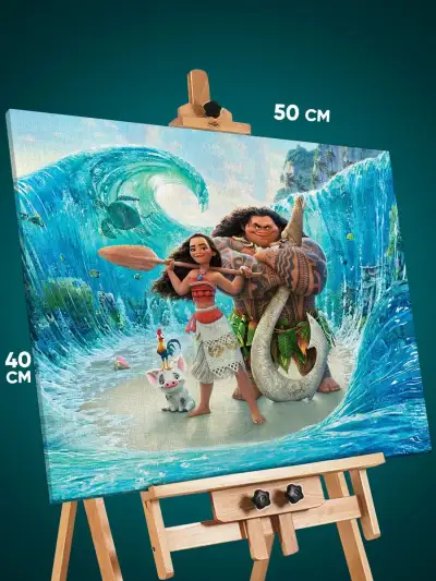 Картина на стену Мультфильмы Дисней Моана 40x50