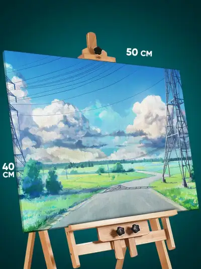 Картина на стену Бесконечное лето Игра пейзаж 40x50