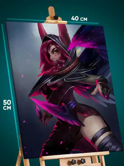 Картина на стену League Of Legends Игра KDA Шая 40x50