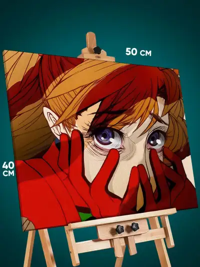Картина на стену Евангелион Аниме Аска 40x50