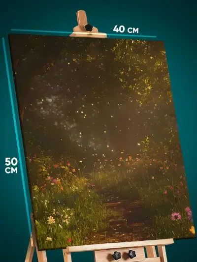 Картина на стену Пейзаж лесной природа туман 40x50