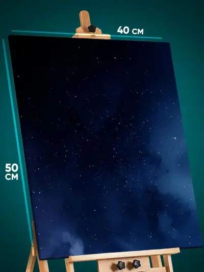 Картина на стену Абстракция космос звезды 40x50