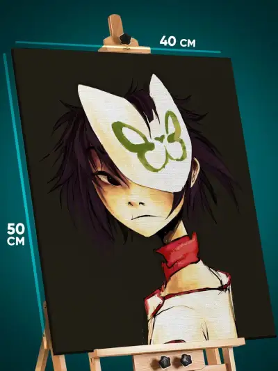 Картина на стену Музыка Gorillaz Noodle 40x50