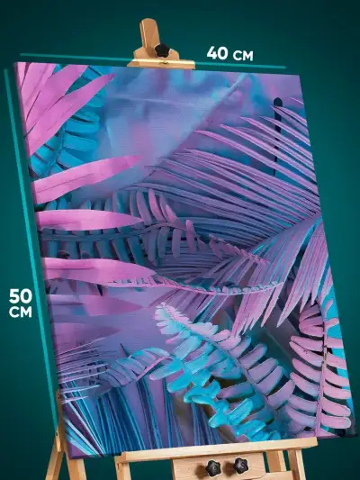 Картина на стену Цветы тропические 40x50