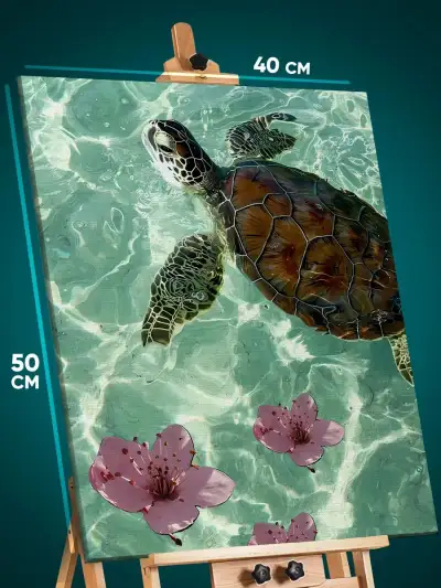 Картина на стену Животные черепаха 40x50