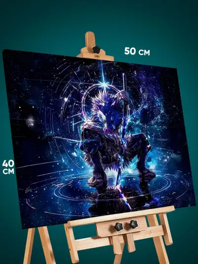 Картина на стену Клинок рассекающий демонов Аниме Иноске 40x50