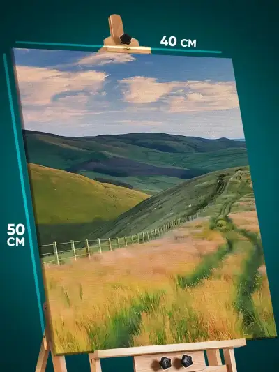Картина на стену Пейзаж летний природа тропа горы 40x50