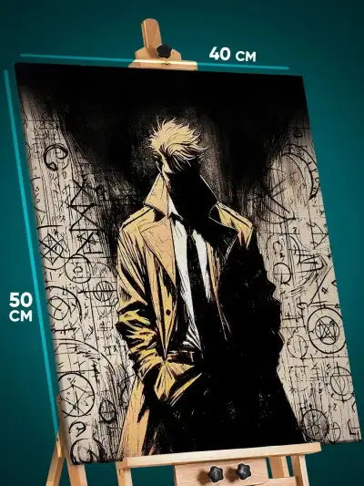 Картина на стену DC Аниме Джон Константин 40x50