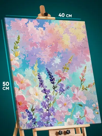 Картина на стену Цветы лето 40x50