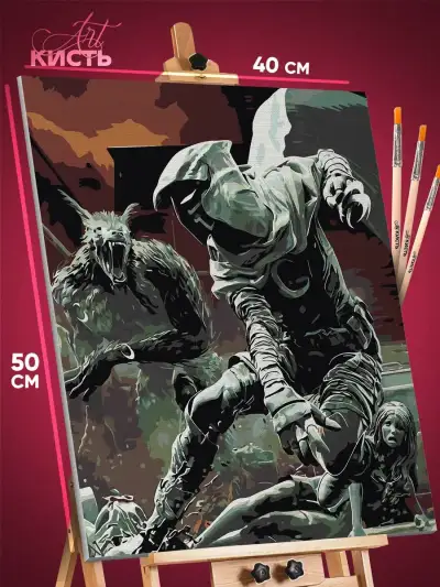 Картина по номерам Marvel Лунный Рыцарь 40x50