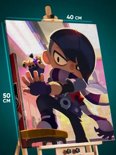 Картина на стену Brawl Stars Игра 40x50