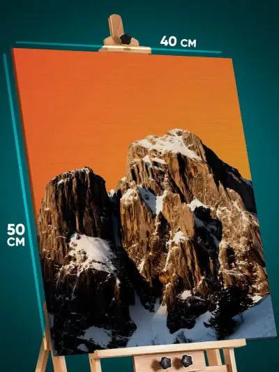 Картина на стену Пейзаж лесной природа горы 40x50