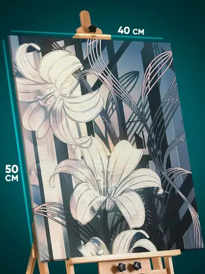 Картина на стену Цветы лилии 40x50
