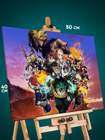 Картина на стену Моя геройская академия Аниме 40x50