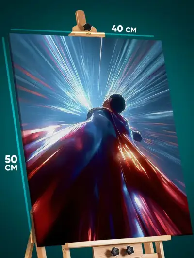 Картина на стену DC Супермен абстракция 40x50