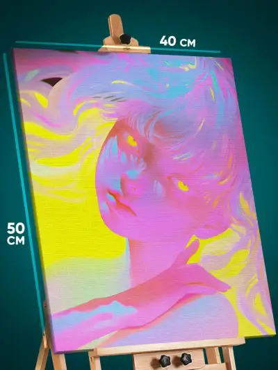 Картина на стену Девушка Арт сюрреализм 40x50