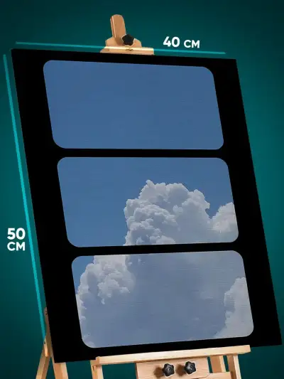 Картина на стену Абстракция облака небо 40x50