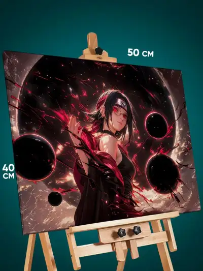 Картина на стену Наруто Аниме Сарада Учиха 40x50