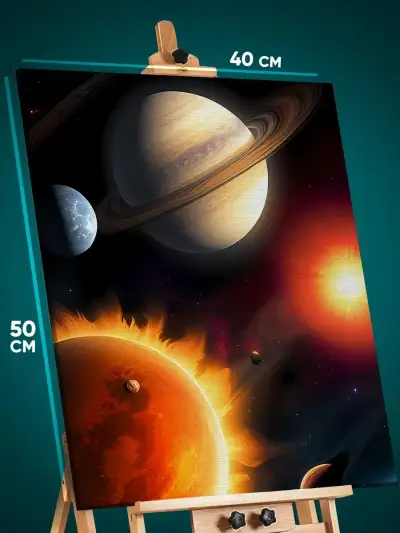 Картина на стену Космос планеты 40x50