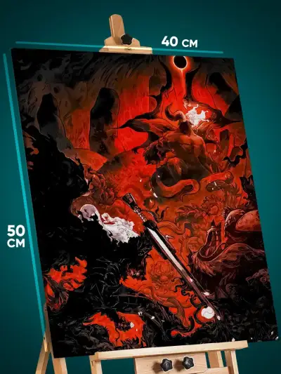 Картина на стену Dark Souls Игра 40x50