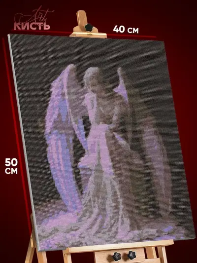 Алмазная мозаика Религия статуя девушка ангел 40x50
