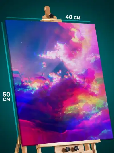 Картина на стену Абстракция облака небо 40x50
