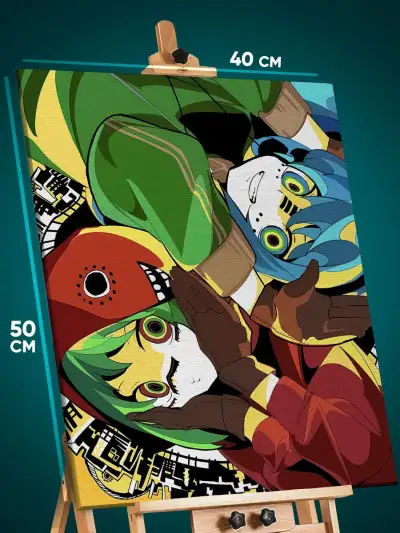 Картина на стену Vocaloid Мику Хатсуне 40x50