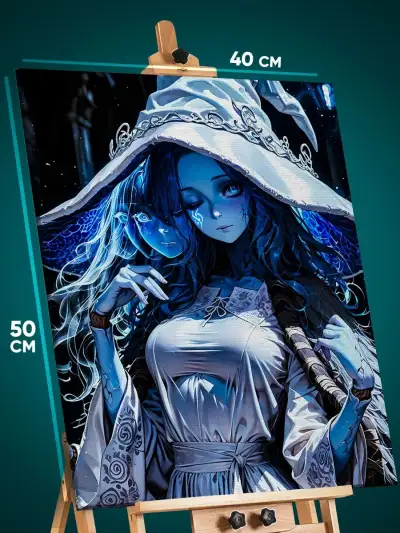 Картина на стену Elden Ring Игра Элден Ринг Ренни ведьма 40x50
