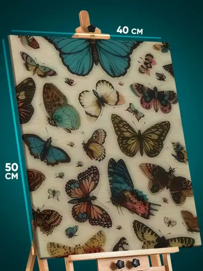Картина на стену Животные бабочки 40x50