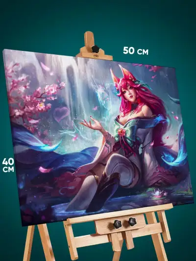 Картина на стену League Of Legends Игра KDA Ари 40x50