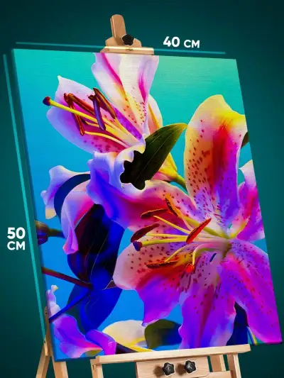 Картина на стену Цветы лилии 40x50