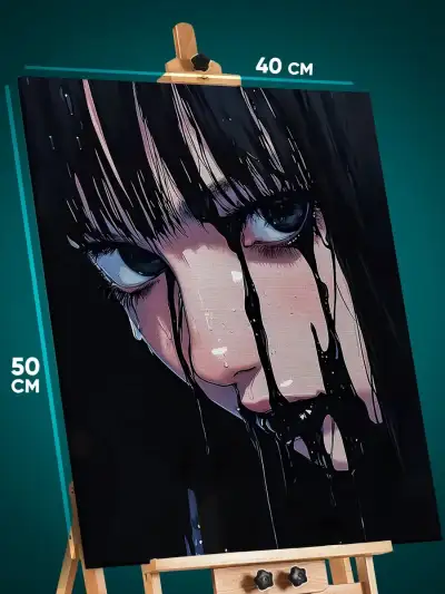 Картина на стену Уэнсдей сериал Нетфликс Семейка Аддамс 40x50