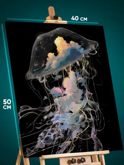 Картина на стену Животные медуза 40x50