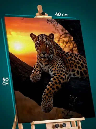 Картина на стену Животные леопард 40x50