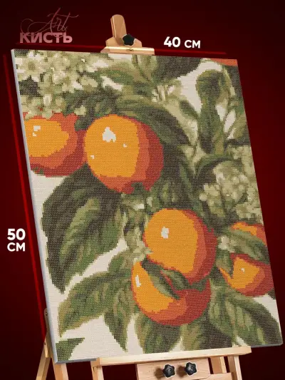 Алмазная мозаика Еда апельсин 40x50