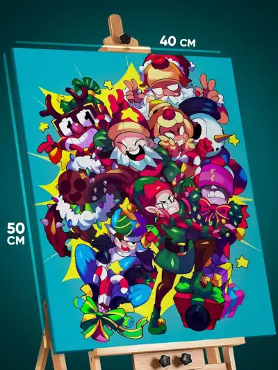 Картина на стену Brawl Stars Игра 40x50
