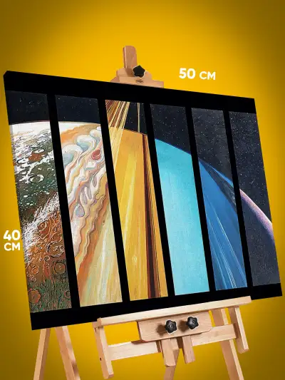 Картина на стену Космос планеты Солнечная система 40x50
