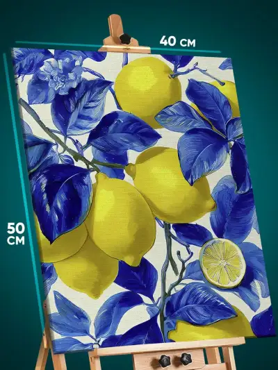Картина на стену Еда лимоны 40x50