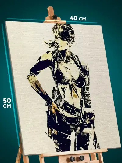 Картина на стену Metal Gear Игра Молчунья 40x50