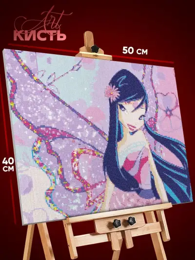 Алмазная мозаика Мультфильмы Клуб Винкс Муза 40x50