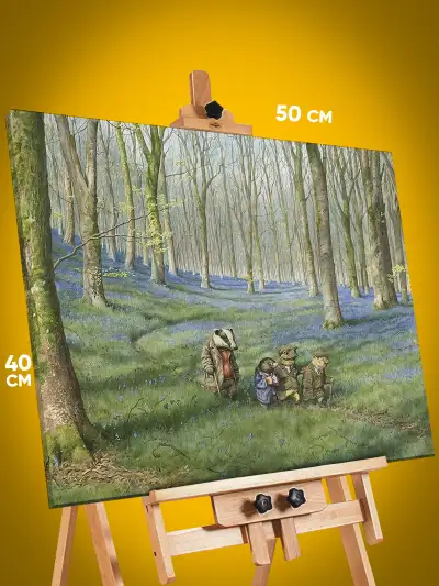 Картина на стену Репродукция Ветер в ивах 40x50