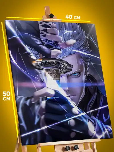 Картина на стену Devil May Cry Игра Вергилий 40x50