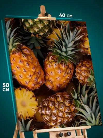Картина на стену Еда ананасы 40x50