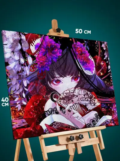 Картина на стену Девушка Аниме-арт Япония 40x50